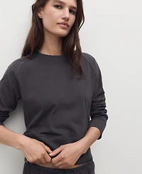 Mango Women's Fluid Cotton Sweatshirt