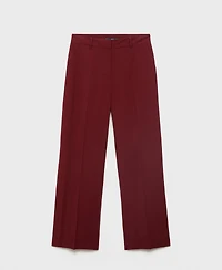 Mango Women's Straight Mid-Rise Pants