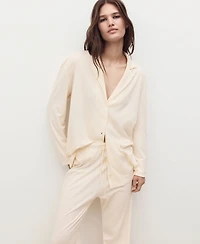 Mango Women's Plain Cotton Pajama Pants