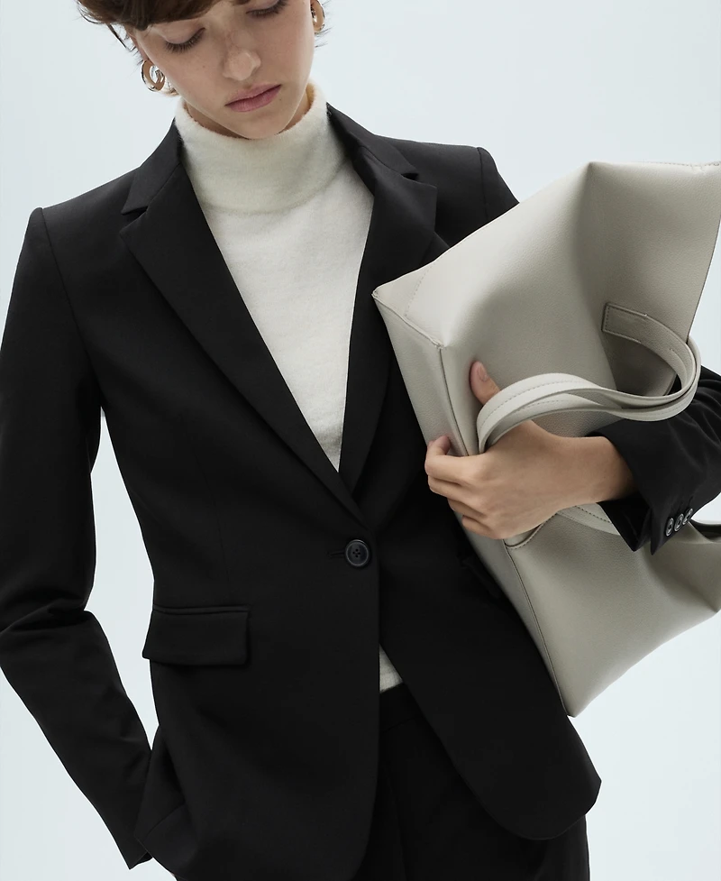 Mango Women's Fitted Suit Jacket