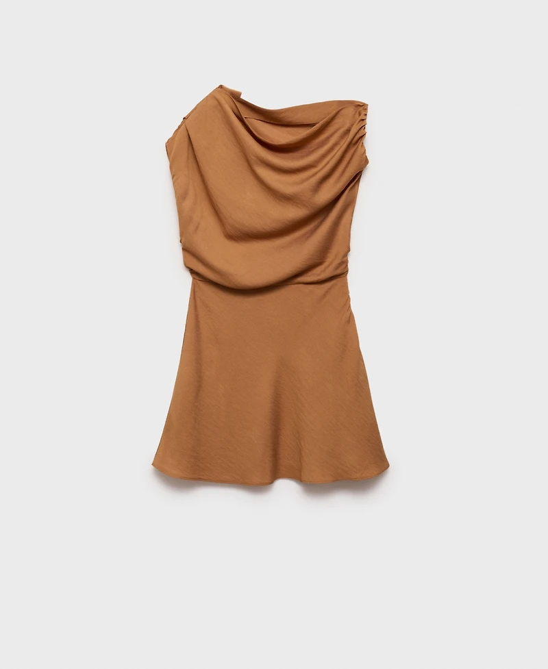 Mango Women's Asymmetric Draped Gown