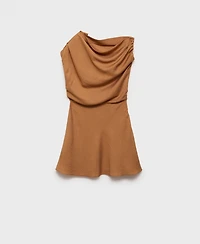 Mango Women's Asymmetric Draped Gown