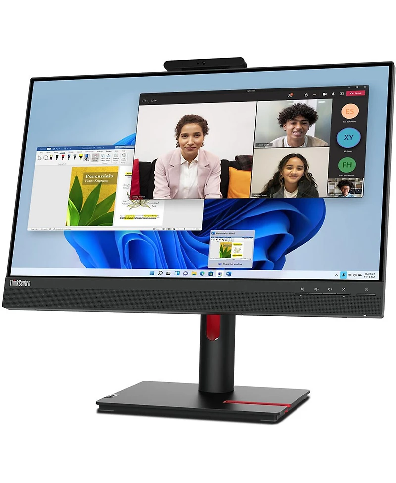 Lenovo Tiny-In-One 24 Gen 5 23.8" 16:9 Full Hd Touchscreen Ips Wled Lcd Monitor, Black