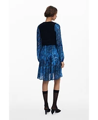 Desigual Women's 2-in-1 vest dress