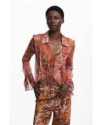 Desigual Women's Paisley corduroy pants
