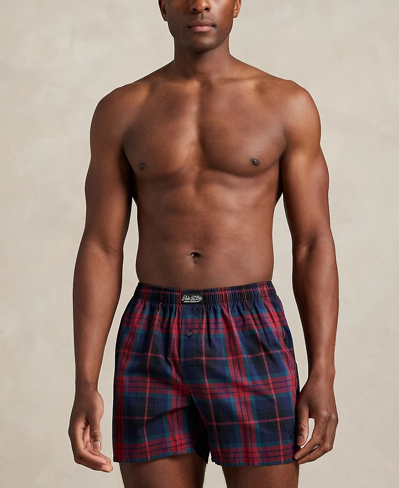 Polo Ralph Lauren Men's Woven Single-Button Fly Boxer Shorts