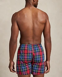 Polo Ralph Lauren Men's 3-Pack Single-Button Fly Woven Boxers Holiday Gift Set