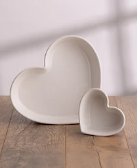 Mason Cash Rustic Charm Heart Dishes, Set of 2