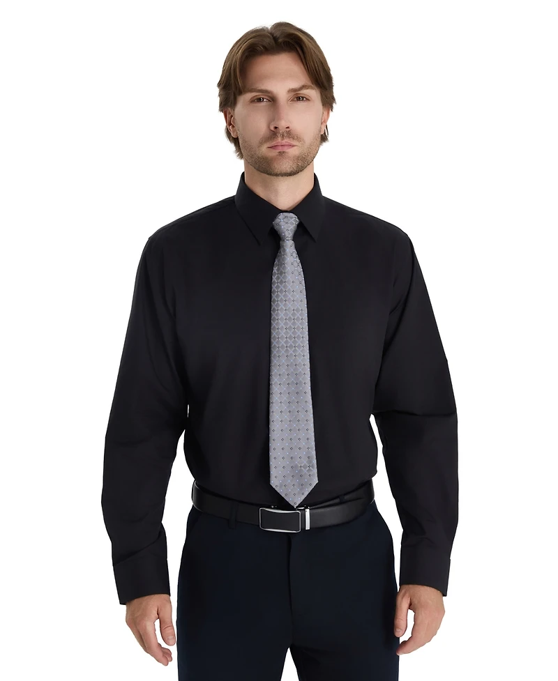 Club Room Men's Regular Fit Solid Dress Shirt, Macy's Exclusive