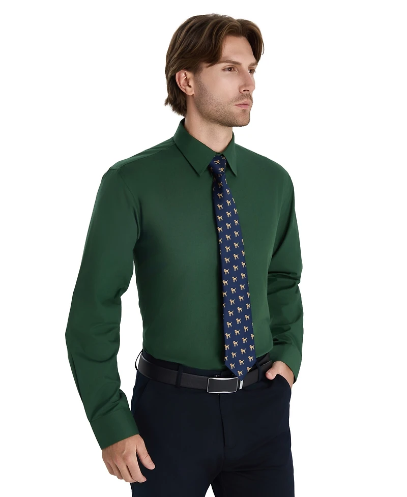 Club Room Men's Regular Fit Solid Dress Shirt, Macy's Exclusive