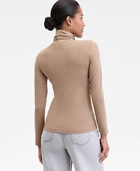 On 34th Women's Modal Long Sleeve Turtleneck, Created for Macy's