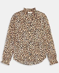 On 34th Women's Ruffle-Trim Split-Neck Blouse, Macy's Exclusive