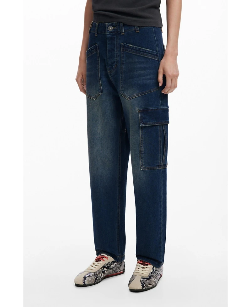 Desigual Women's Baggy jeans with pockets