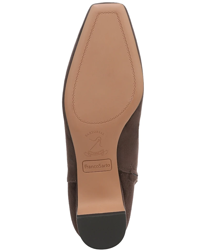 Franco Sarto Women's Luella Square Toe Zip Ankle Boots