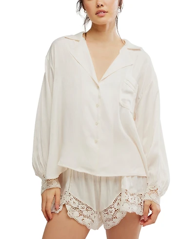 Free People Women's Midnight Muse Long Sleeve Sleepshirt