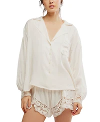 Free People Women's Midnight Muse Long Sleeve Sleepshirt