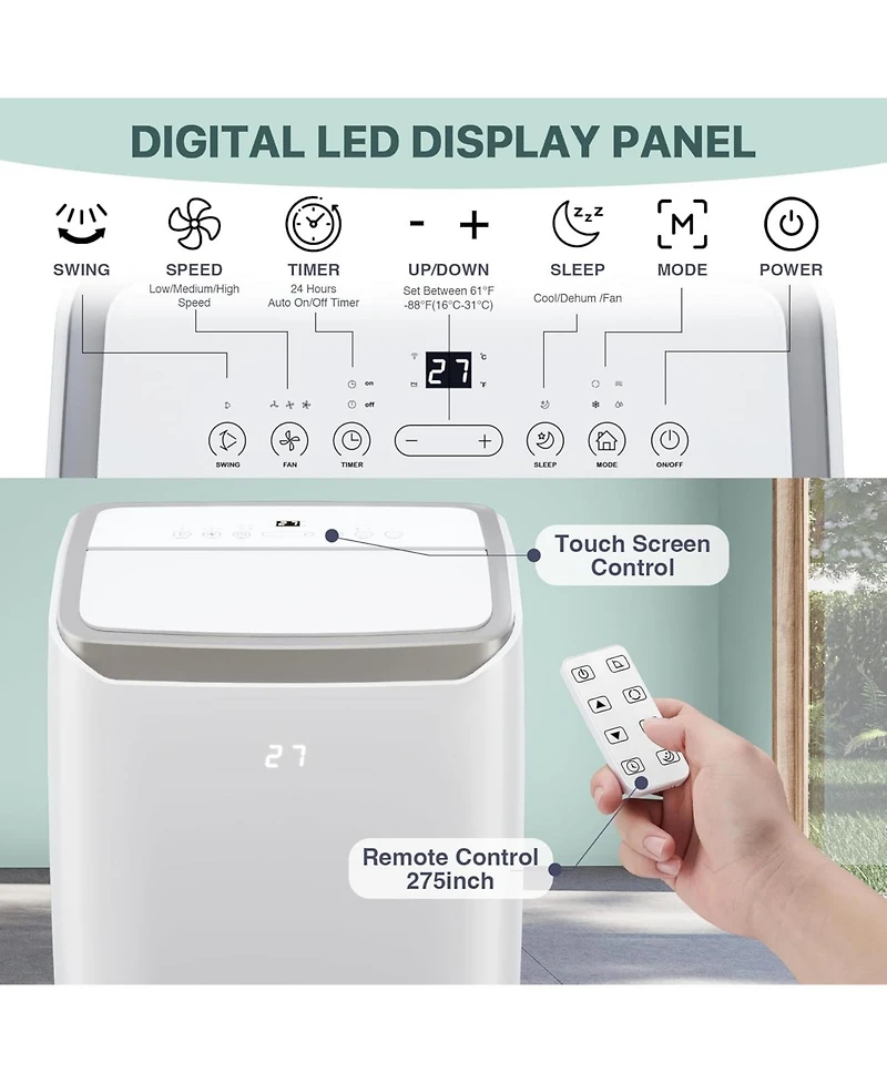 gaomon 14,000 Btu Portable Air Conditioner