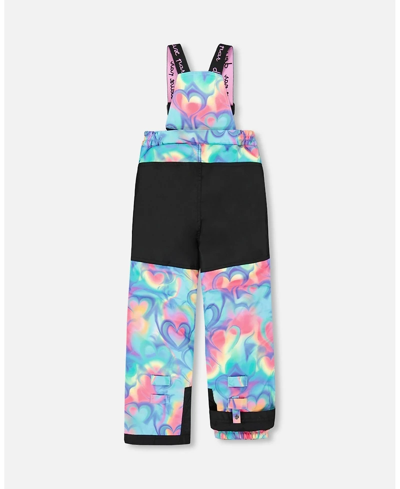 Deux par Girl Two-Piece Play Snowsuit Rainbow Heart Print - Toddler|Child