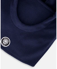 Deux par Deux Boy Polar Fleece Balaclava for Ski Helmet Navy Blue - Toddler|Child