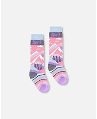 Deux par Deux Baby Girls Winter Ski Socks with Merino Wool Pink