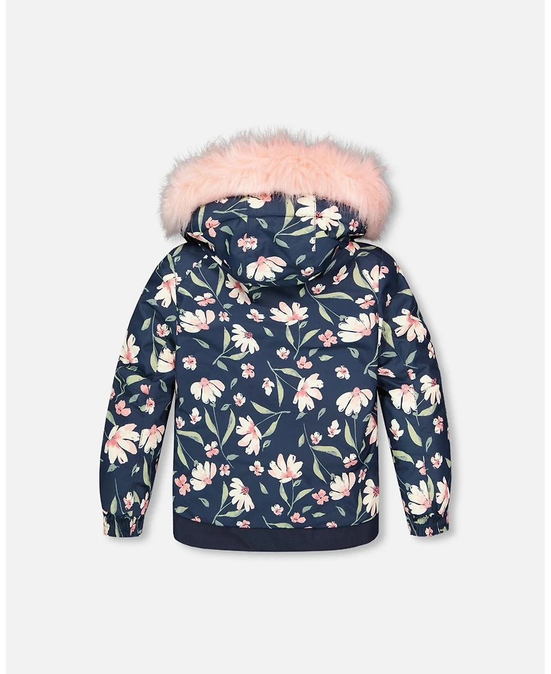 Deux par Toddler Girls Two-Piece Play Snowsuit Flower Print - Toddler|Child