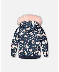 Deux par Toddler Girls Two-Piece Play Snowsuit Flower Print - Toddler|Child