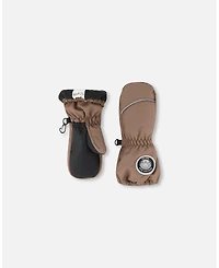 Deux par Deux Baby Boy Winter Mittens Play Taupe - Baby