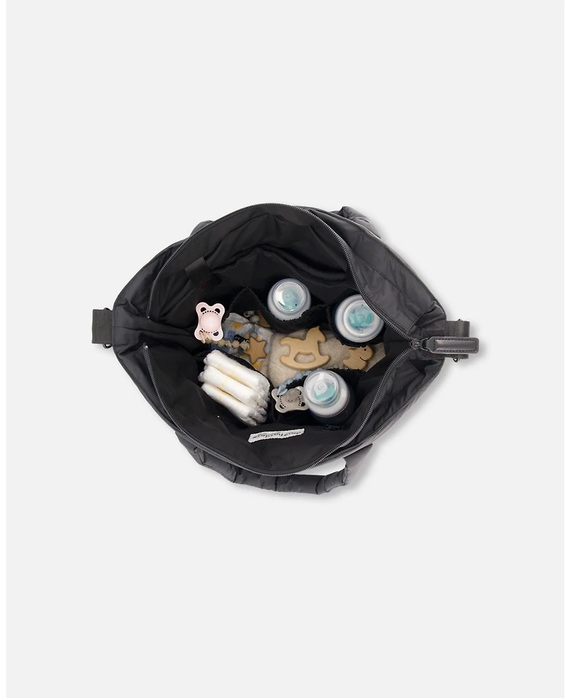 Deux par Deux Adult Unisex Tote-Style Diaper Bag Black - Adult