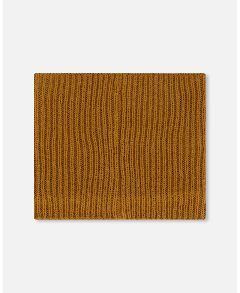 Deux par Boy Mid-Season Knit Neck Warmer Brown Pecan - Toddler|Child