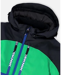 Deux par Little Boys Two-Piece Teknik Snowsuit Aurora Borealis - Toddler|Child