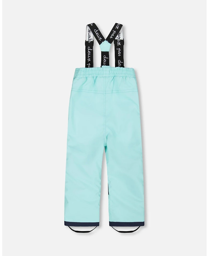 Deux par Little Girls Two-Piece Chill Outerwear Set with Light Insulation Turquoise Blue - Toddler|Child