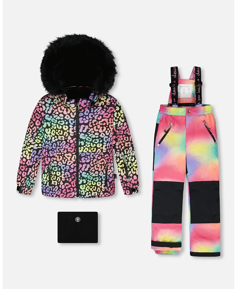 Deux par Girl Two-Piece Play Snowsuit Multicolor