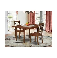 East West Furniture Dining Room Set Mahogany