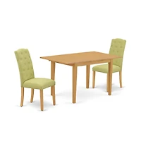 East West Furniture Dining Room Set Oak