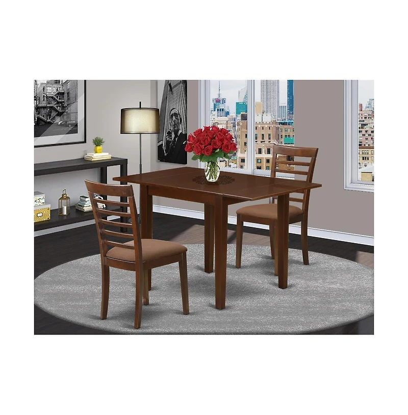 East West Furniture Dining Room Set Mahogany