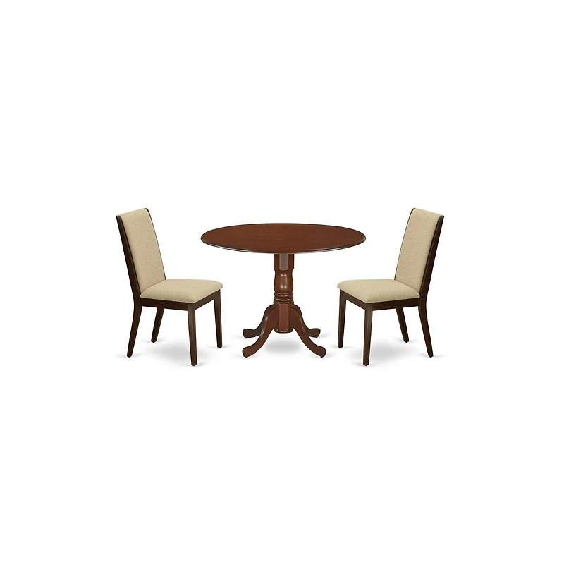 East West Furniture Dining Room Set Mahogany