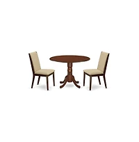 East West Furniture Dining Room Set Mahogany