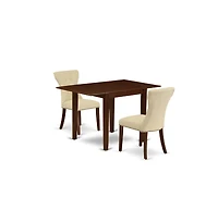 East West Furniture Dining Room Set Mahogany