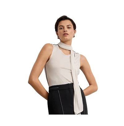 M.m.LaFleur Women's Felicity Scarf Tank - Cloud Jersey