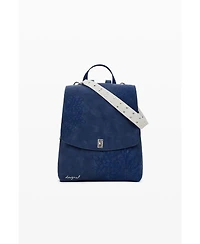 Desigual Women's Small embossed flap backpack