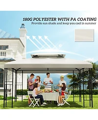 Outsunny 10' x 13' Gazebo Replacement Canopy for 84C-101,