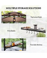 Outsunny 8' x 5' Grill Gazebo, - Gazebo