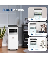 Homcom 10000 Btu Mobile Air Conditioner for Cooling and Dehumidifying