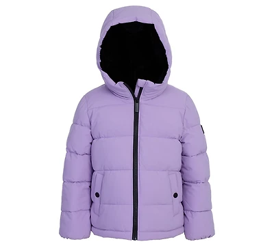 Bcbg Toddler and Little Girls Berber Lined Puffer Jacket