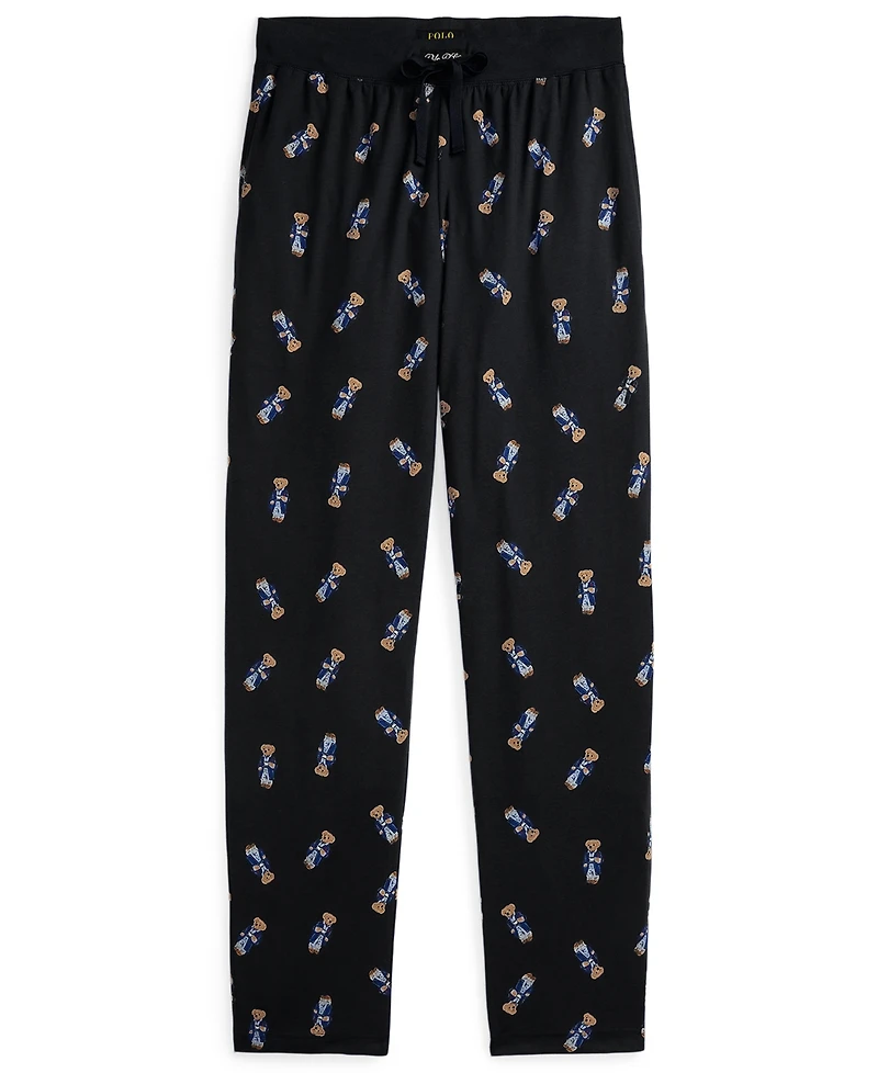 Polo Ralph Lauren Men's Rib Waistband Knit Bear Pajama Jogger Pants