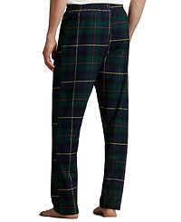 Polo Ralph Lauren Men's Plaid Pattern Flannel Yarn Dyed Drawstring Pajama Pants