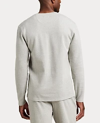 Polo Ralph Lauren Men's Long Sleeve Herringbone Henley Sleep Shirt