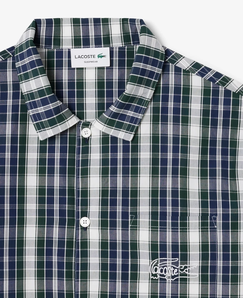 Lacoste Men's Woven Pajama Set