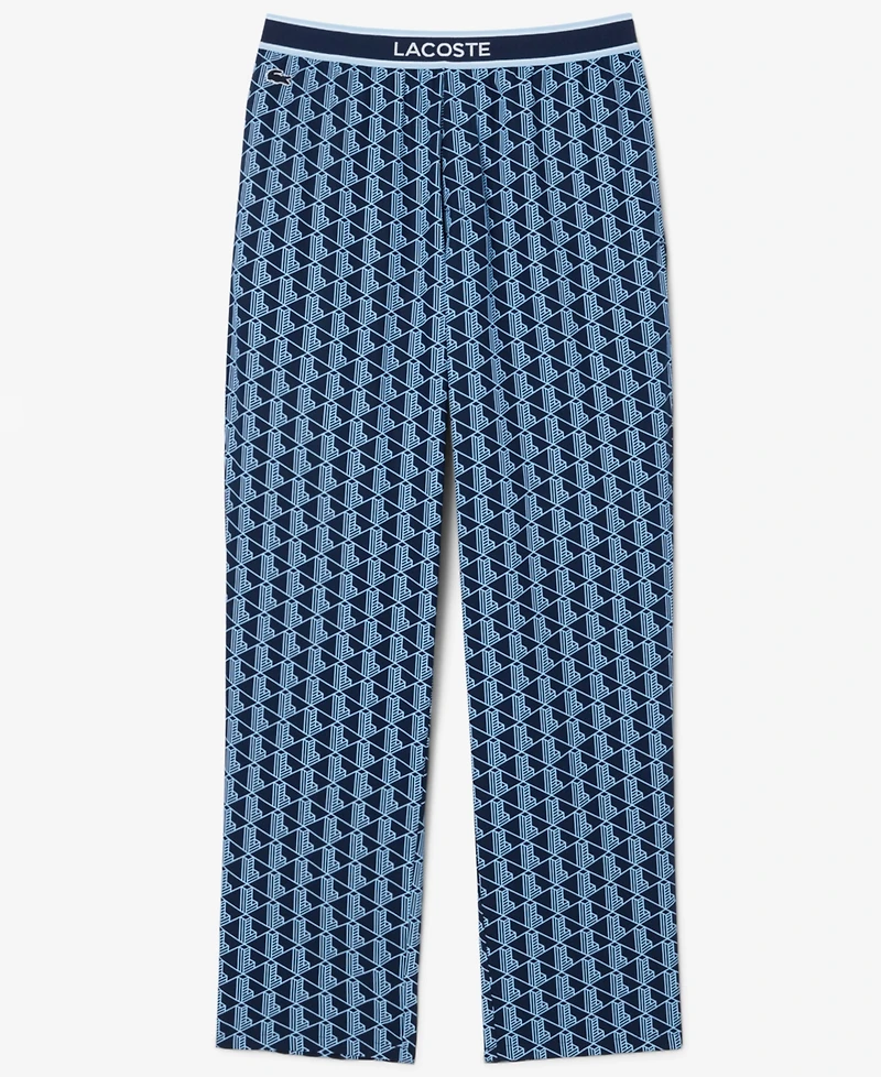 Lacoste Men's Monogram Print Pajama Pants
