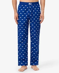 Lacoste Men's Woven Logo Pajama Pants
